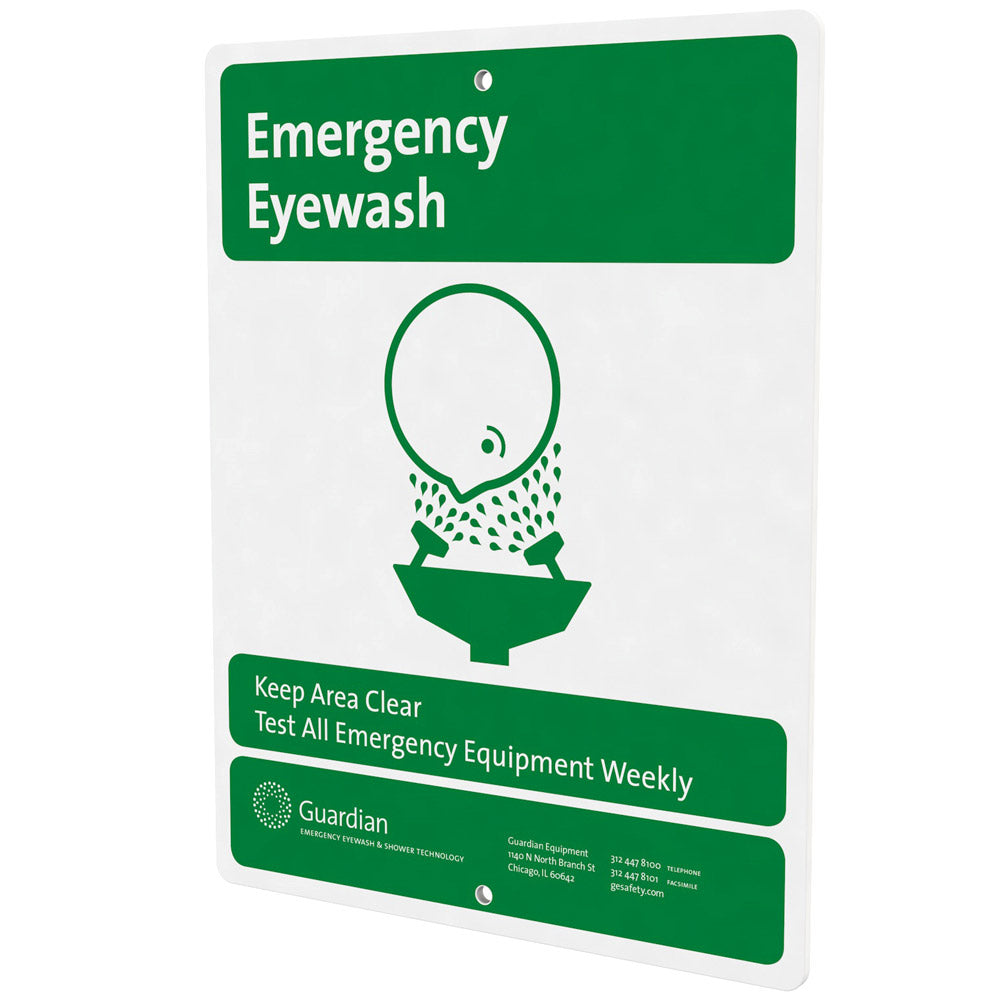 Guardian 250-007G Emergency Eyewash Safety Sign | EyewashDirect.com guardian-250-007g-emergency-eyewash-safety-sign-eyewashdirect-com