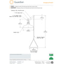 Guardian G1635 Emergency Drench Shower, Vertically Mounted