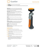 Guardian G5020 Single Head Eyewash Drench Hose Unit, Deck Mounted