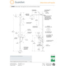 Guardian G1942 Safety Shower with Eyewash, Freeze and Scald Protection Valves