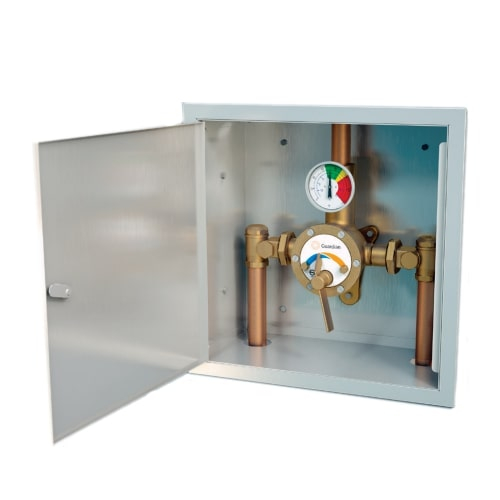 Guardian G3707 Thermostatic Mixing Valve in a Recess Mounted, Updated Part Number: Leonard 6020-LF-RF