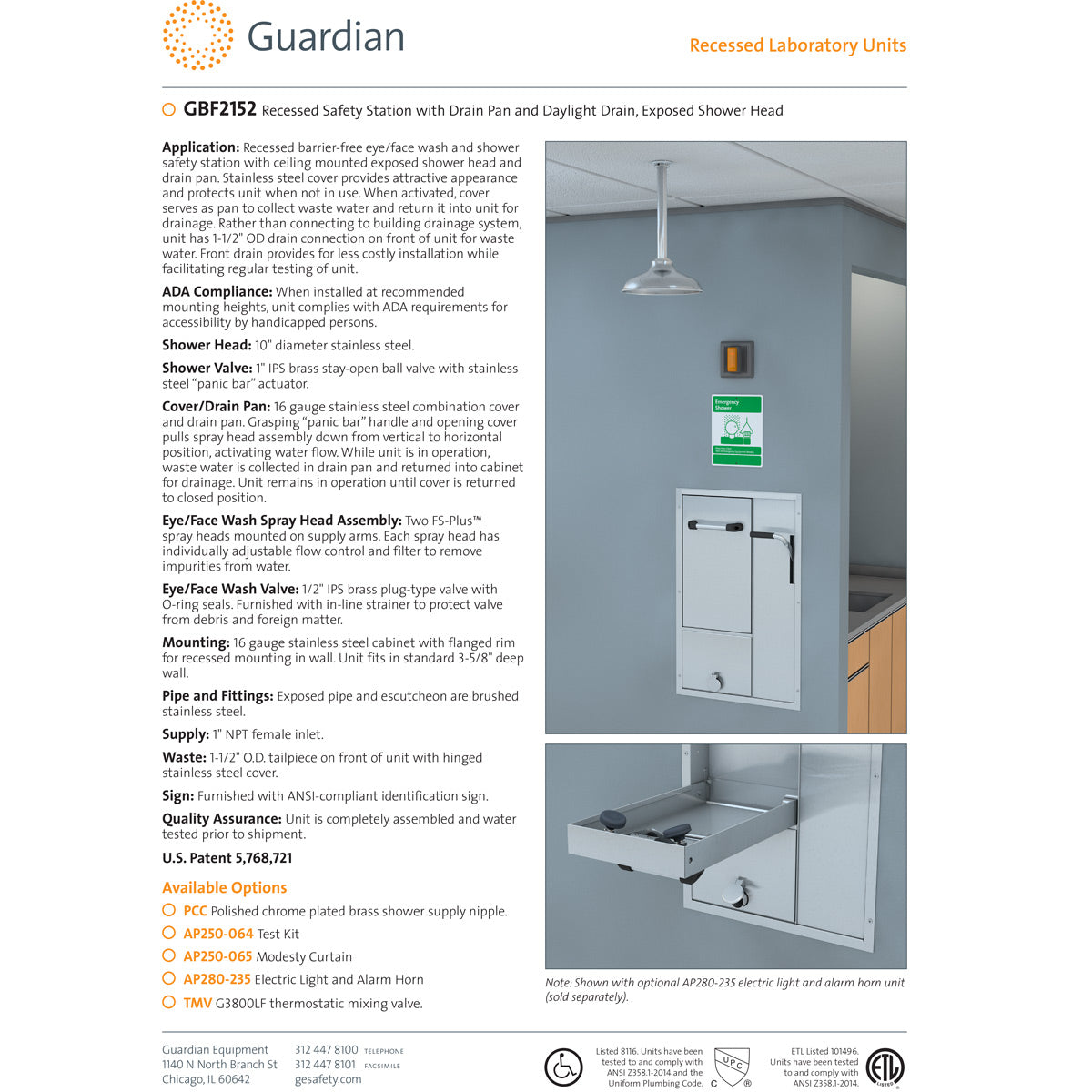 Lab Recess Popular Guardian Recessed Laboratory Units Overview