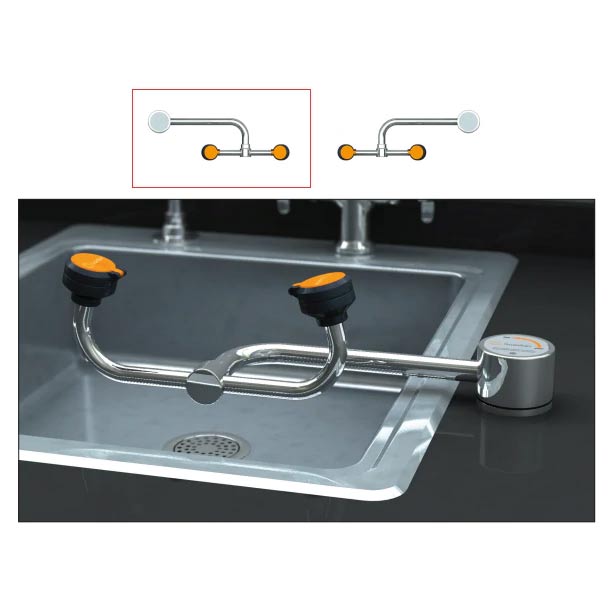 Guardian G1805LH Eyewash Station, Deck Mounted AutoFlow Swivel, Left Hand Mounting