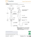 Guardian G5022-FSH-HG, 8 ft. Flexible Stainless Steel Hose in Place of PVC Hose and Undercoutner Hose Guide Bracket