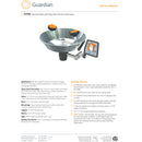 Guardian G1750 Wall Mount Eye/Face Wash Station, Stainless Steel Bowl