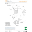 Guardian G5014BP Eyewash/Drench Hose Unit, Wall Mounted w/ Backflow Preventer