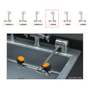Guardian G1849L Eyewash Station, Deck Mounted, Swing-Down, Left Mount