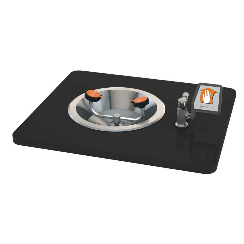 Guardian G1766 Recessed Eye/Face Wash Station, Deck Mounted Unit