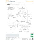 Guardian GFR1814 Freeze-Resistant Wall-Mount Eyewash, Steel Bowl