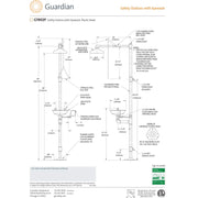Guardian Emergency Shower/Eyewash Station - Stainless Steel H-6618