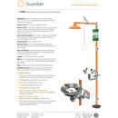 Guardian G1902SSH Safety Station with Eyewash Station