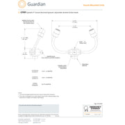 Guardian G1101 EyeSafe-X Faucet-Mounted Personal Eyewash Station