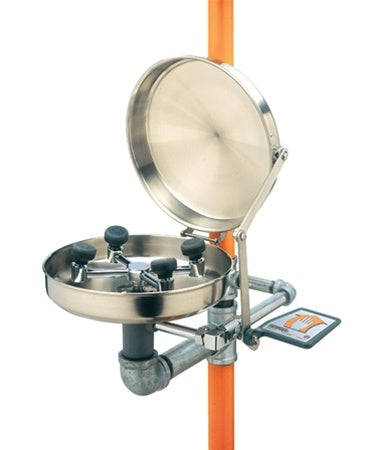 Guardian G1909BC Safety Shower with WideArea Eye/Face Wash, Stainless Steel Bowl and Cover