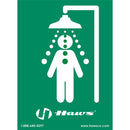 Haws SP177 Safety Shower Sign - Minimum Order Quantity: 5