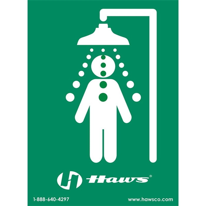 Haws SP177 Safety Shower Sign