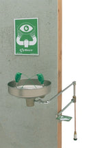 Haws 7433FP Wall Mount Freeze Resistant Eyewash Station With Soft-Flo Heads