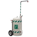 Hughes J40K45G Mobile Safety Shower and Eyewash with Integral Stainless Steel Cart