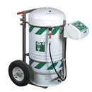 Hughes H40K45G-1 Mobile Safety Shower and Eyewash with Integral Stainless Steel Cart