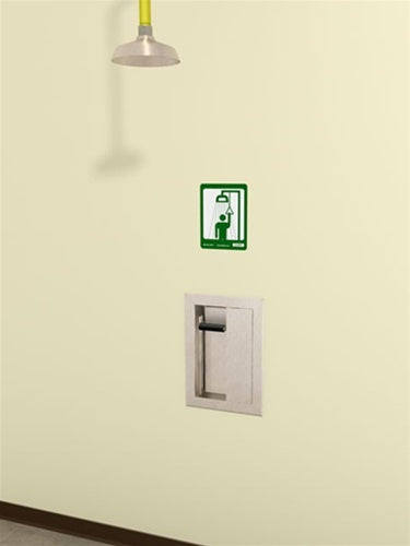 Acorn S2100-PE21-RA Recessed Activation Vertically Mounted Drench Shower