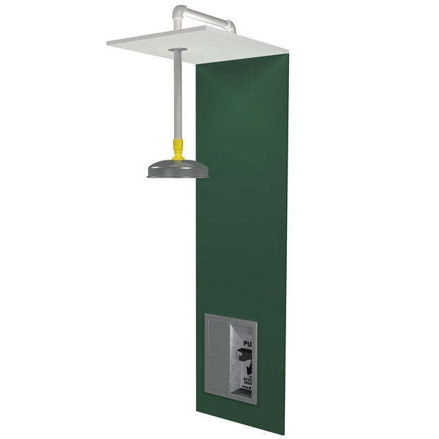 Bradley S19-125SBF Barrier Free Recess-Mounted Drench Shower w/ Surface Mounted Handle and Extended Showerhead