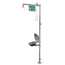 Bradley S19314DCZS Eyewash, Stainless Steel Bowl & Dust Cover; Plastic Showerhead, SS Piping
