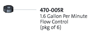 Guardian 470-005R Package of 6 GS-Plus 1.6 GPM Flow Control