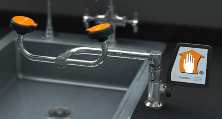 Guardian G1775LH Eye/Face Wash Station, Deck Mounted, Left Hand Mounting