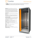 Guardian G2010 Front Entry Enclosure, All-Stainless Steel Eyewash and Shower Safety Station, Bottom Drain