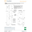 Guardian G2010 Front Entry Enclosure, All-Stainless Steel Eyewash and Shower Safety Station, Bottom Drain