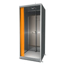 Guardian G2010 Front Entry Enclosure, All-Stainless Steel Eyewash and Shower Safety Station, Bottom Drain