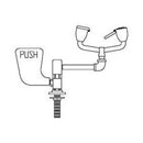 Speakman SE-572-LH Tabletop mounted eyewash, twin aerated sprays, stay open ball valve