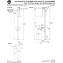 Bradley S19-304GAT General Area Halo Heat Trace Combination Unit, Top Supply