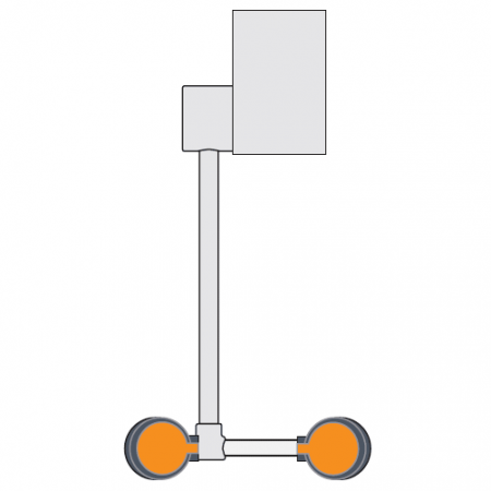 Guardian G1778LH-R Eye/Face Wash, Wall Mounted Swing-Down