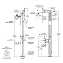 Guardian GFR3200 Heated Safety Station with Eyewash, Top Inlet, Rated for Class I, Division 1 Environment