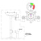 Leonard LF Single Eye/Face Wash Thermostatic Mixing Valve, 4 GPM - TA-300-LF
