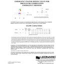 Leonard (TM-600-LF) Single Drench / Combination Emergency Shower Thermostatic Mixing Valve, 20 GPM