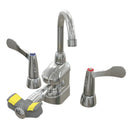 Bradley S19-505W Deck-Mount Swing-Activated Faucet/Eyewash Unit, Wrist Blade Faucet, Left Hand