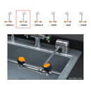 Guardian G1849LH Deck Mtd Swing Down Eye Wash