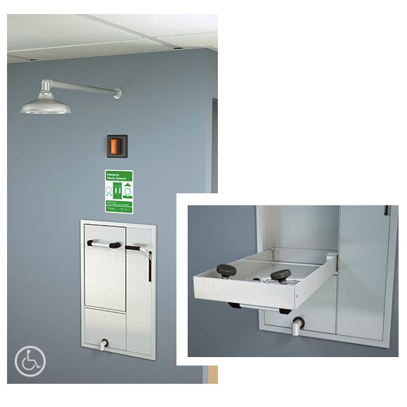 Guardian GBF2172 Barrier-Free Recessed Safety Station