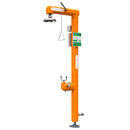Guardian GFR3511 Heated Safety Station with Eyewash, Stainless Steel Pipe/Fittings, Bottom Inlet, Rated for Class I, Division 2 Environment, Single pole, double throw flow switch for remote sensing capability