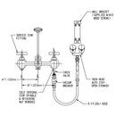 Speakman Eyesaver SEF-9000-TW-CK Service Sink Eyewash Faucet with Eyewash Thermostatic Mixing Valve - SEF-9000-TW-CK