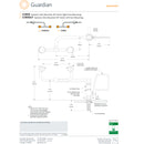 Guardian G1806LH Eyewash Station, Deck Mounted, Swivel, Left Hand Mounting