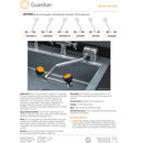 Guardian GBF1849LH-R Barrier-Free Eyewash, Deck Mounted, Swing Down