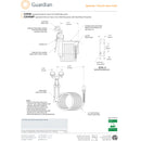 Guardian G5046 Eyewash/Drench Hose Unit, Wall Mounted