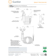 Guardian G5046BP Eyewash/Drench Hose Unit, Wall Mounted, Includes Backflow Preventer