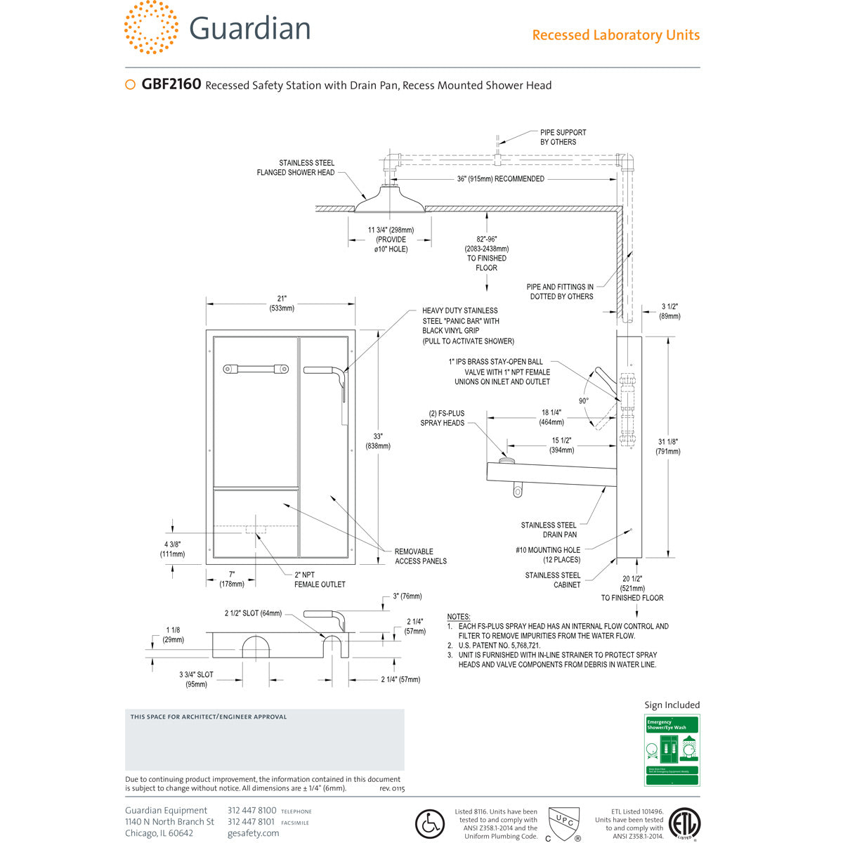 Lab Recess Guardian Eyewash & Safety Showers | EyewashDirect.com – Page 20