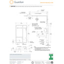 Guardian GBF2160 Recessed Laboratory Emergency Shower Eyewash Station