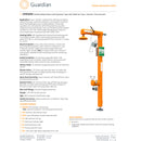 Guardian GFR3200 Heated Safety Station with Eyewash, Top Inlet, Rated for Class I, Division 1 Environment