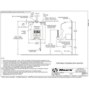 Haws 7500EB Portable Eyewash Station 16 Gallon