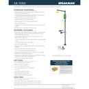 Speakman SE-1250 Optimus Eye And Face Wash Bowl Combination Emergency Shower System